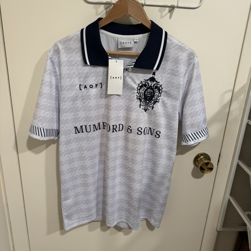 Mumford And Sons AOF Art Of Football Soccer Shirt Kit Jersey #18 Small NWT Rare